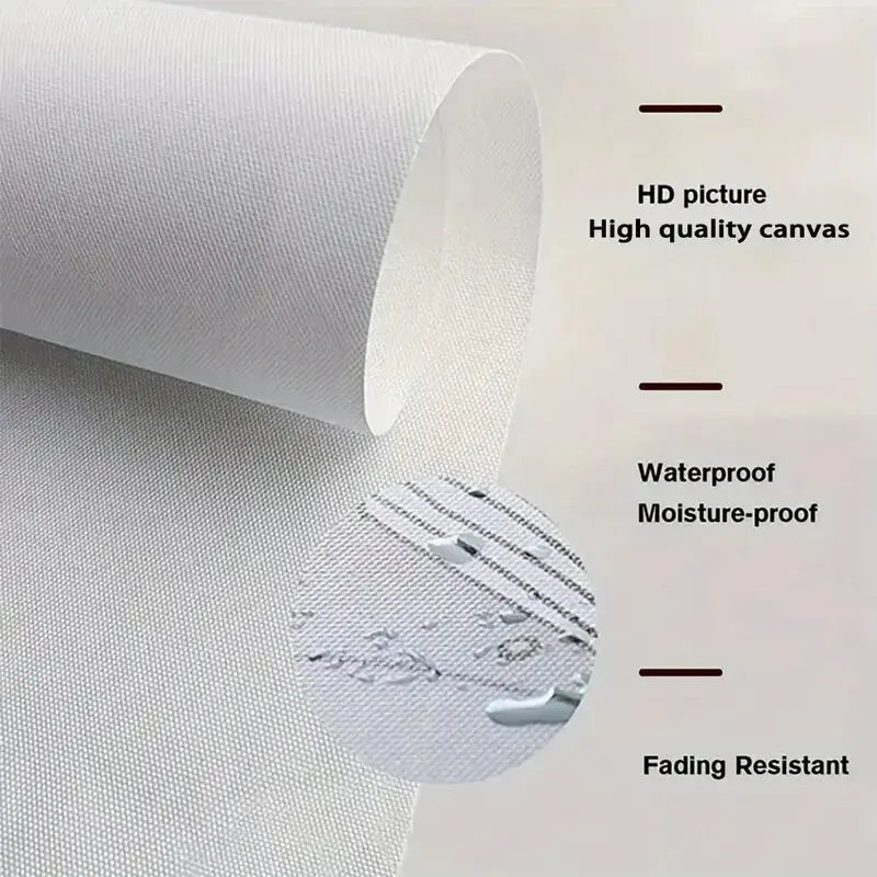 Bathroom wall decoration art: Simple floral and butterfly art printed canvas paintings - wall home decoration and ornaments