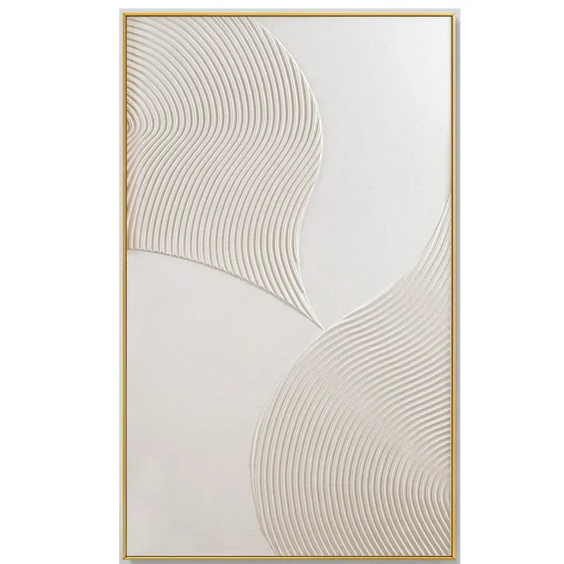 Textured Wall Art White Wall Art Hand Painted Canvas Large Abstract Decor Oil Paintings Bedroom Decor Modern Art For Living R