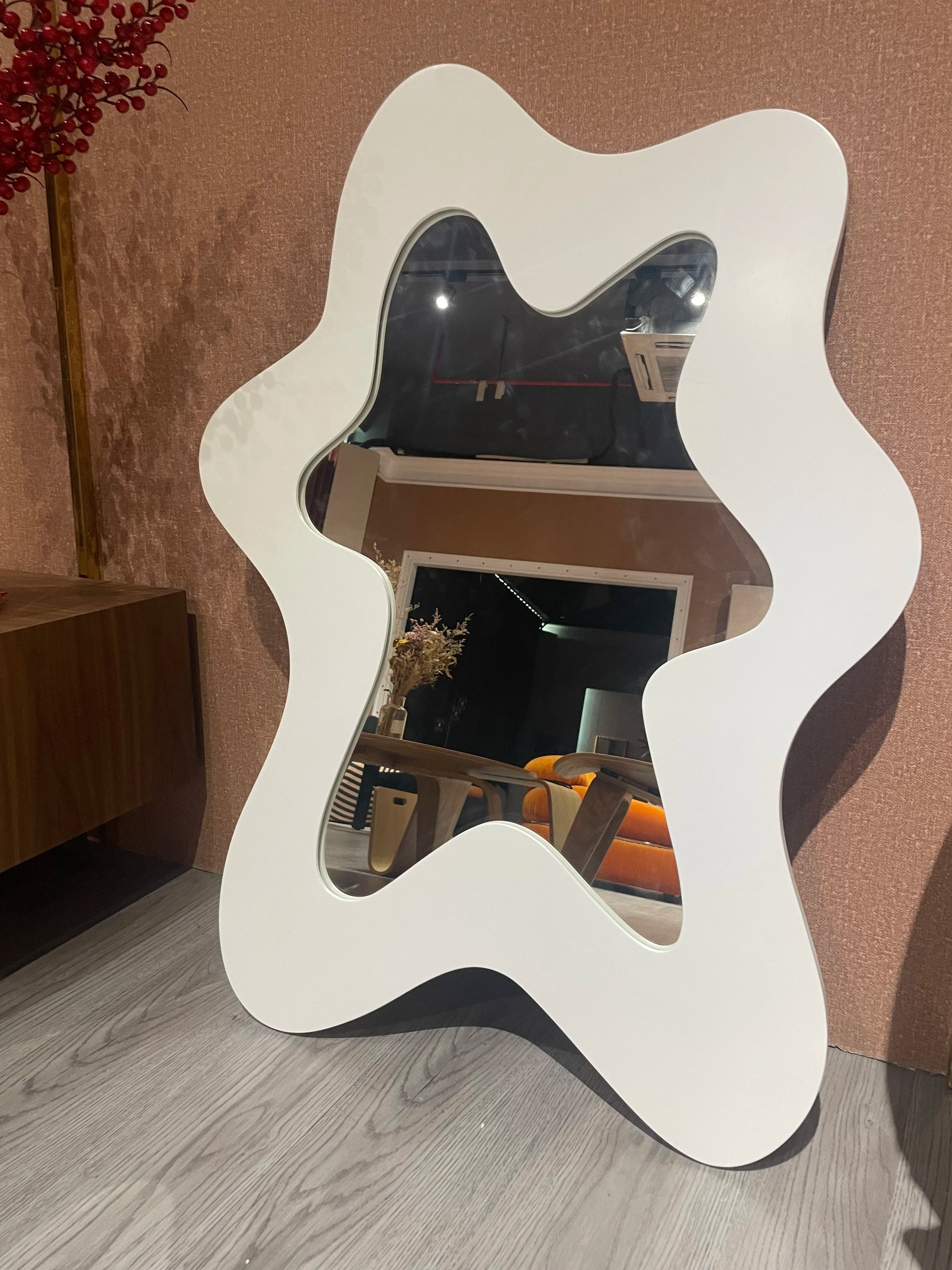 Wall Hanging Mirror Decors Wall Art Sculpture Decorative Cosmetic Mirror For Home Entryways Room