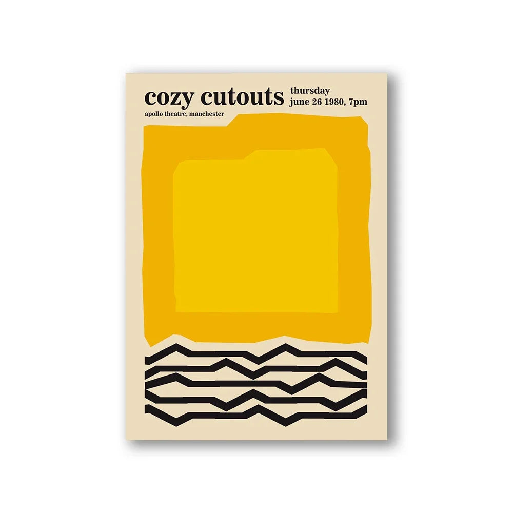 Modern Abstract Architecture Wall Art Poster Prints Bauhaus Nordic Aesthetics Canvas Painting Picture for Living Room Home Decor