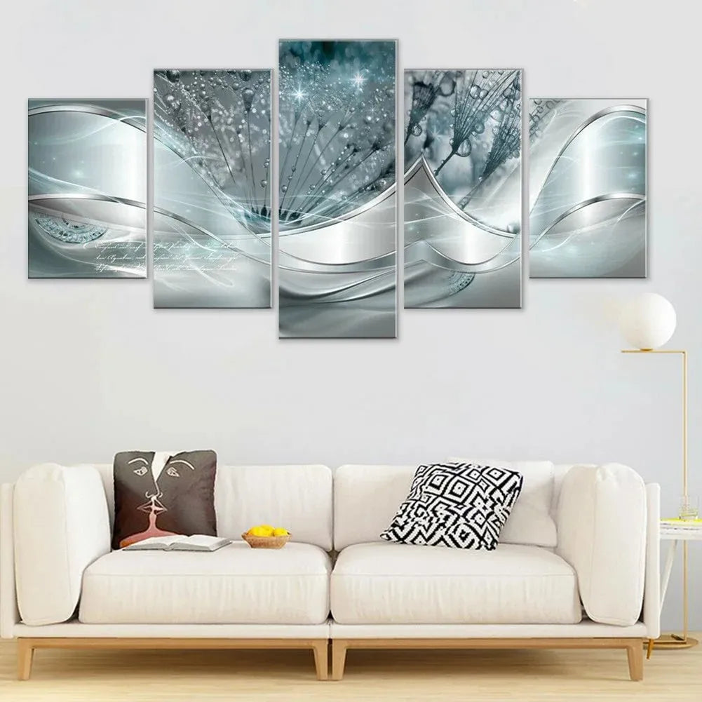 5 Pieces Canvas Prints Landscape Painting Wall Art Modern Living Room Decoration Modern Exquisite Art Wall Art Decoration