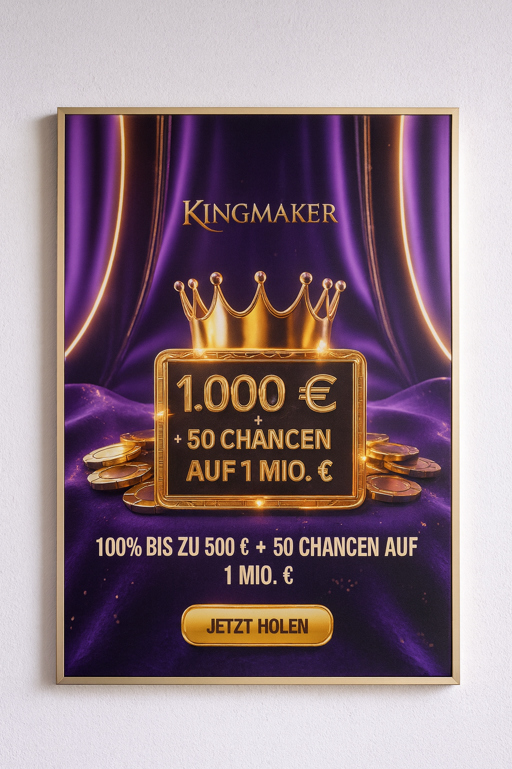 DE Kingmaker Premium Wandkunst – Limitierte Edition