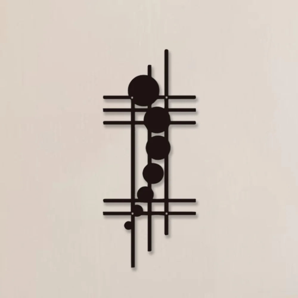 1PC Modern Geometric Metal Wall Art, Abstract Vertical Wall Decor, Abstract Unique Wall Decor, Vertical Iron Art, Nursery Decor