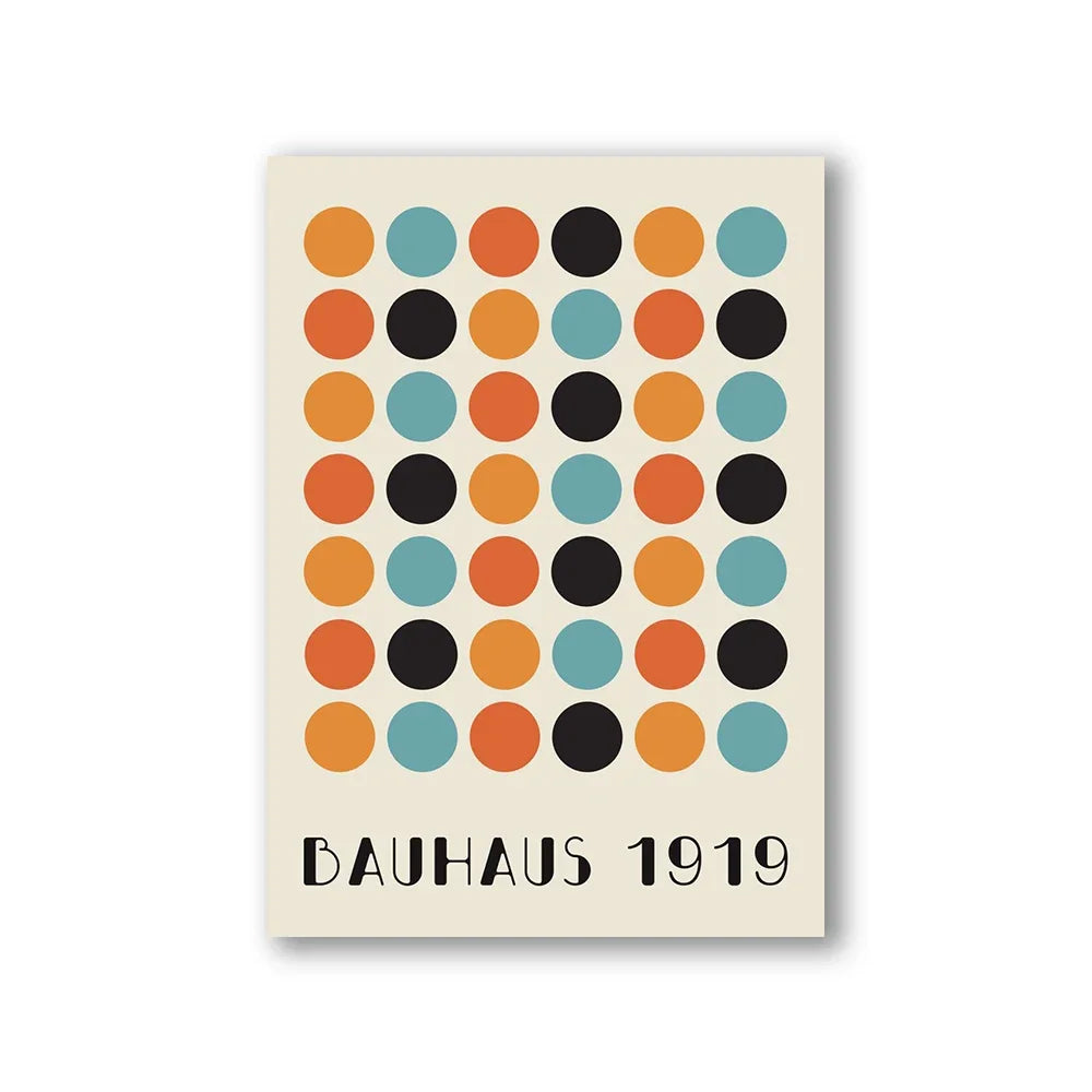 Modern Abstract Architecture Wall Art Poster Prints Bauhaus Nordic Aesthetics Canvas Painting Picture for Living Room Home Decor