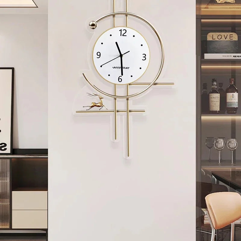 Metal Wall Art Bathroom Wall Clocks Living Room Xenomorph Design Creative Fashion Wall Watch Peacock Horloge Room Decorations