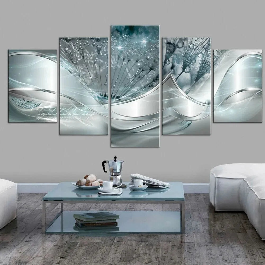 5 Pieces Canvas Prints Landscape Painting Wall Art Modern Living Room Decoration Modern Exquisite Art Wall Art Decoration