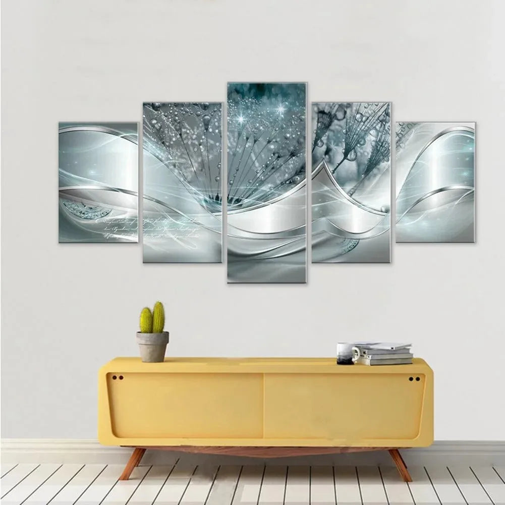 5 Pieces Canvas Prints Landscape Painting Wall Art Modern Living Room Decoration Modern Exquisite Art Wall Art Decoration
