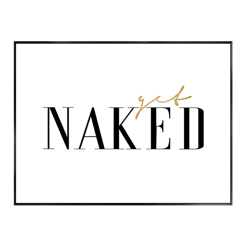 Modern Black and White Wall Art Fashion Sexy Woman Back Luxury Bathroom HD Canvas Poster Prints Home Bedroom Living Room Decor