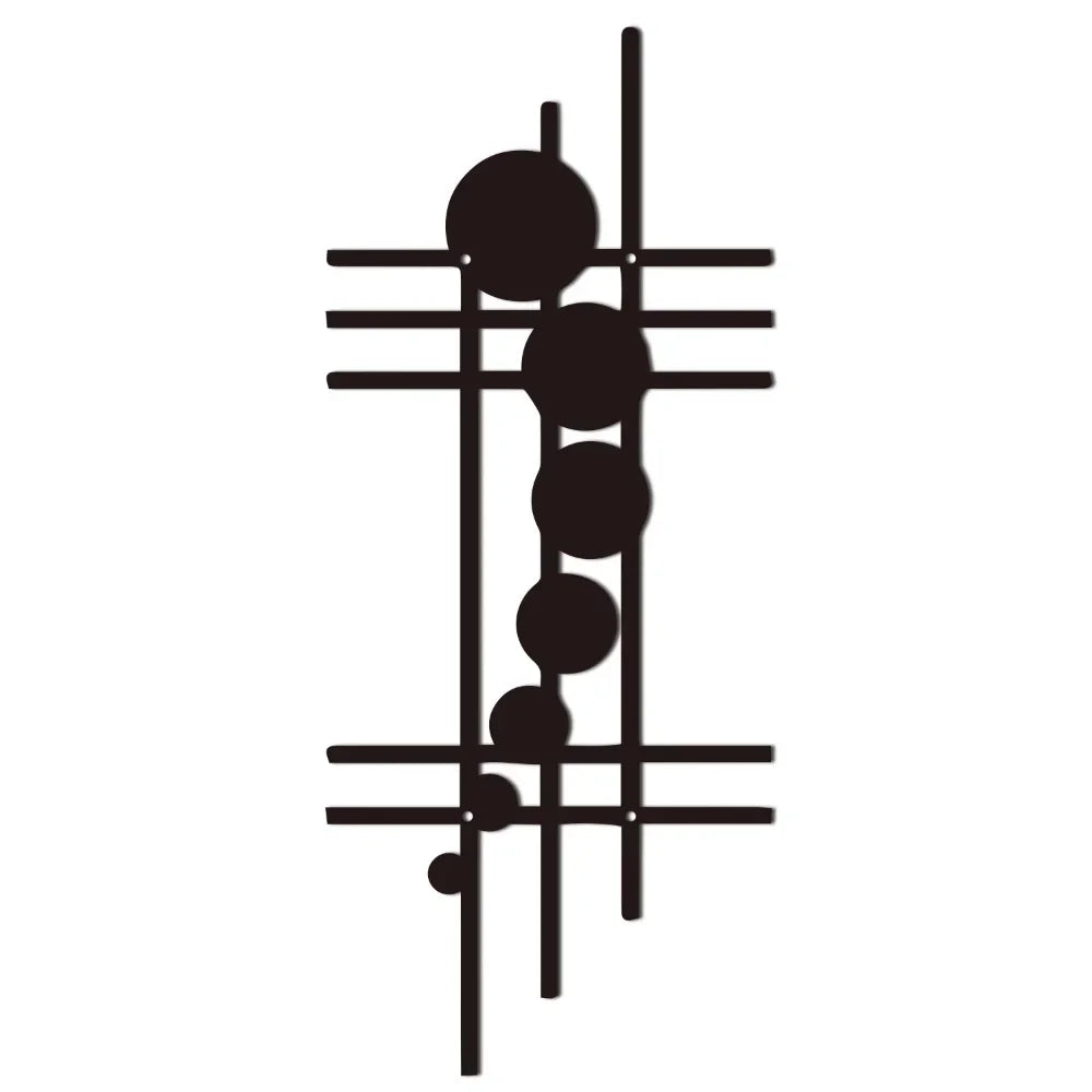 1PC Modern Geometric Metal Wall Art, Abstract Vertical Wall Decor, Abstract Unique Wall Decor, Vertical Iron Art, Nursery Decor