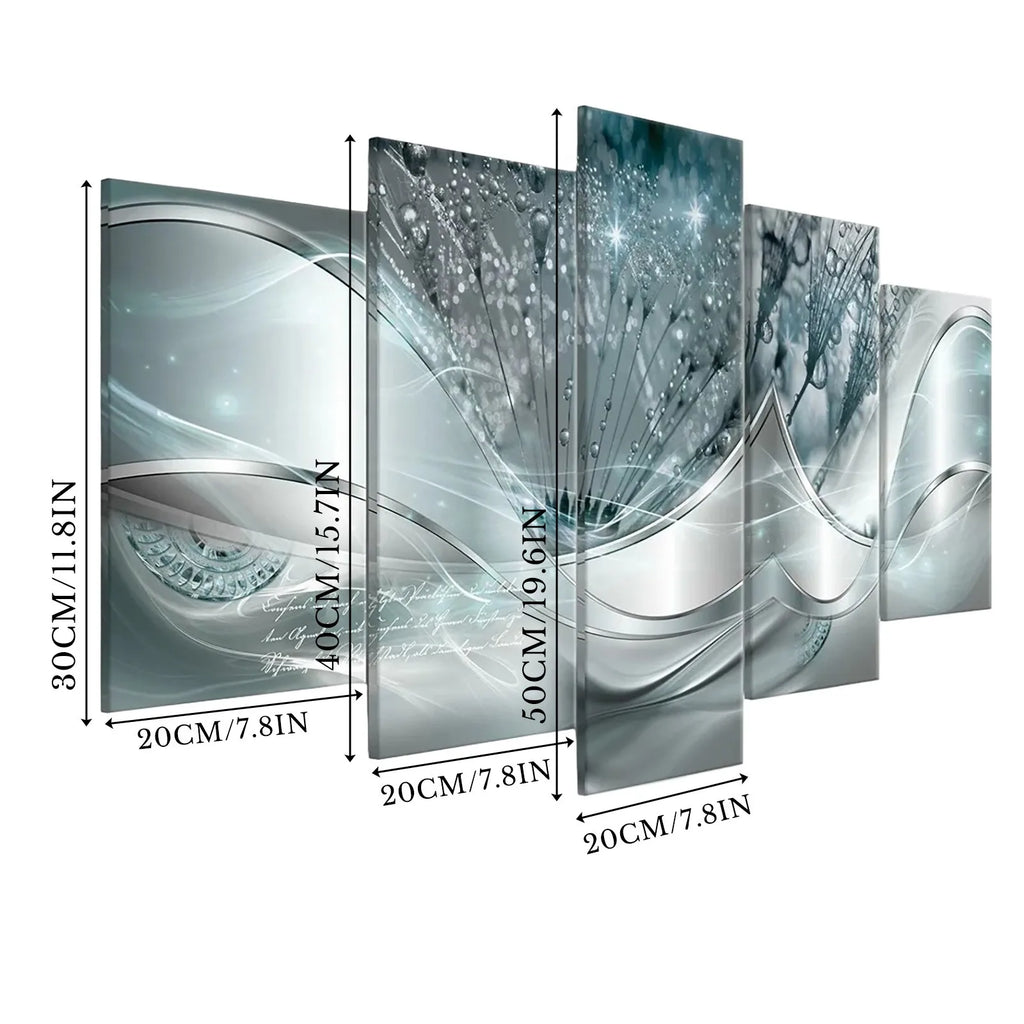 5 Pieces Canvas Prints Landscape Painting Wall Art Modern Living Room Decoration Modern Exquisite Art Wall Art Decoration