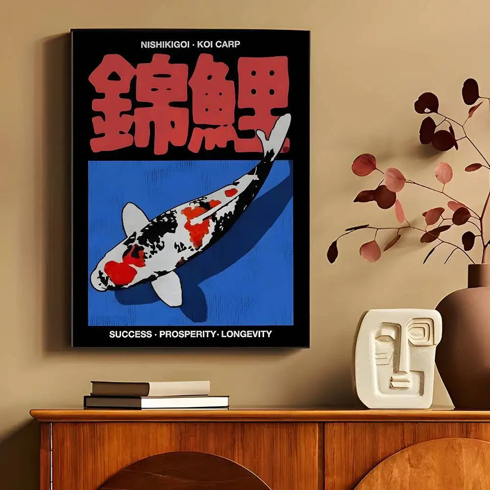 Classic Abstract Wall Art Japanese   Poster Wall Art Printing Waterproof Home Living Bed Room Bar Aesthetic Decor