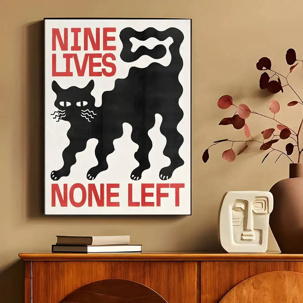 Classic Abstract Wall Art Japanese   Poster Wall Art Printing Waterproof Home Living Bed Room Bar Aesthetic Decor